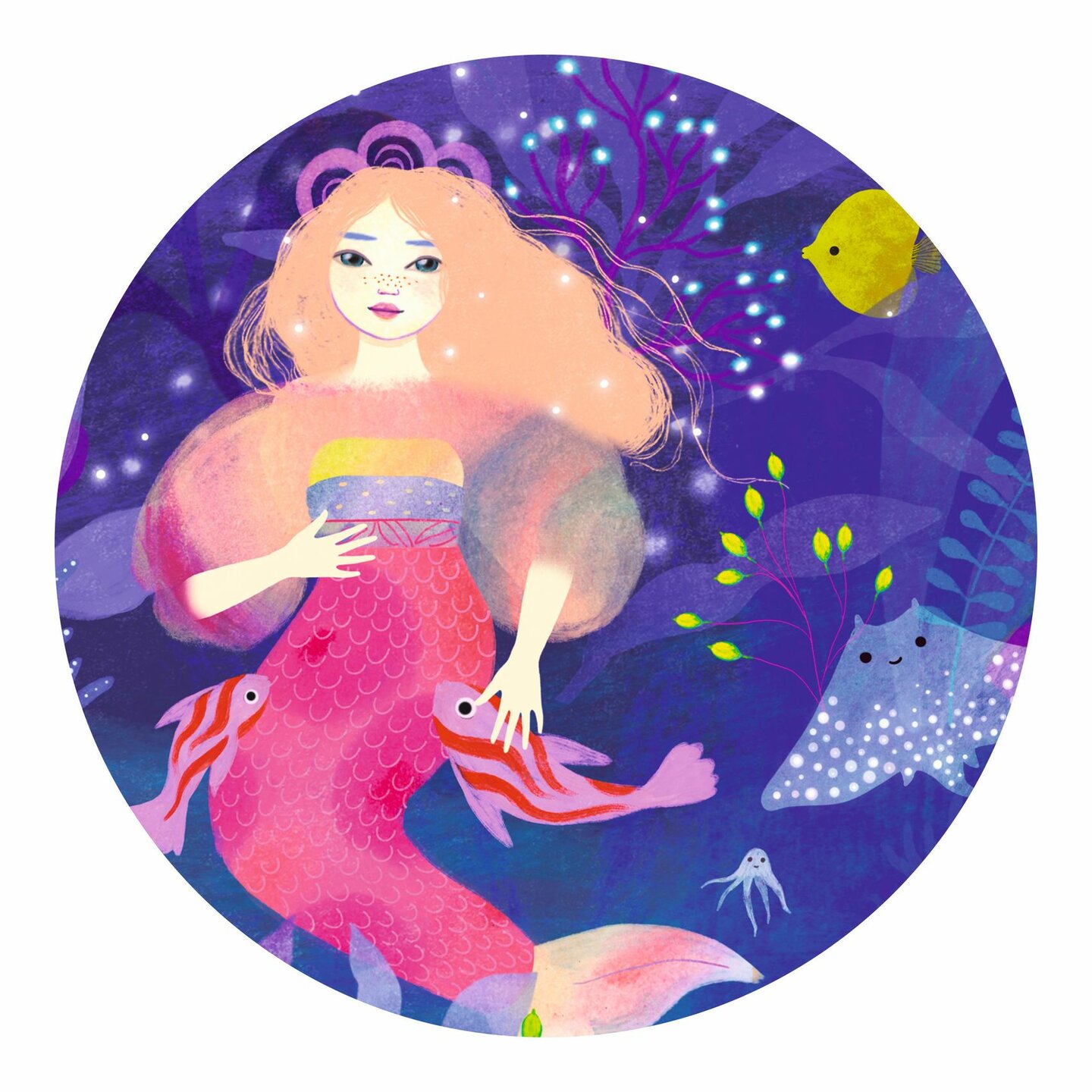 Djeco Silhouet Puzzel - Ella the Mermaid 4+ | Speel je Wijs