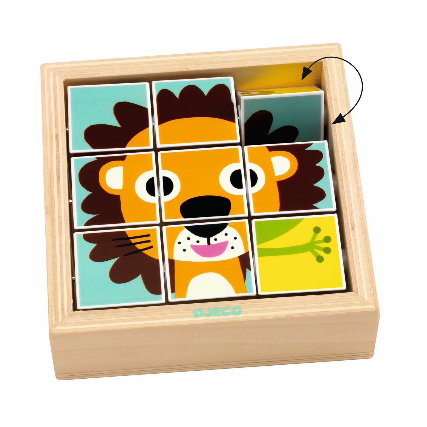Djeco Houten Blokpuzzel Tournanimo | Speel je Wijs