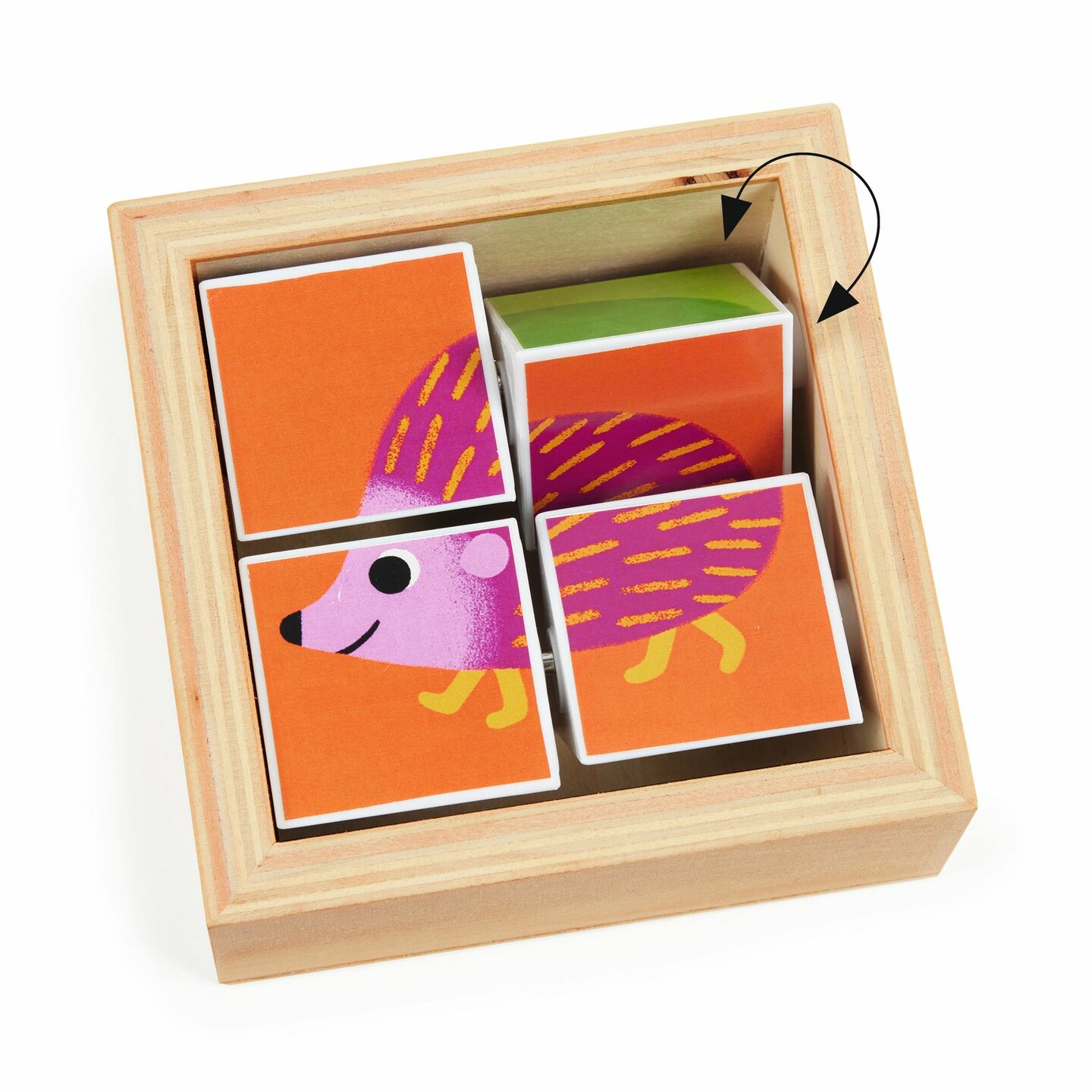 Djeco Houten Blokpuzzel Tournibist | Speel je Wijs