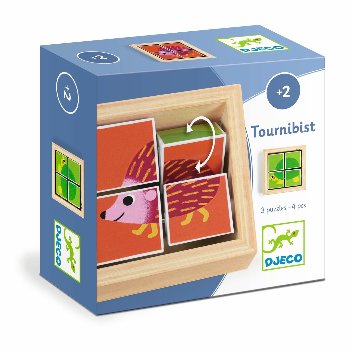 Djeco Houten Blokpuzzel Tournibist | Speel je Wijs