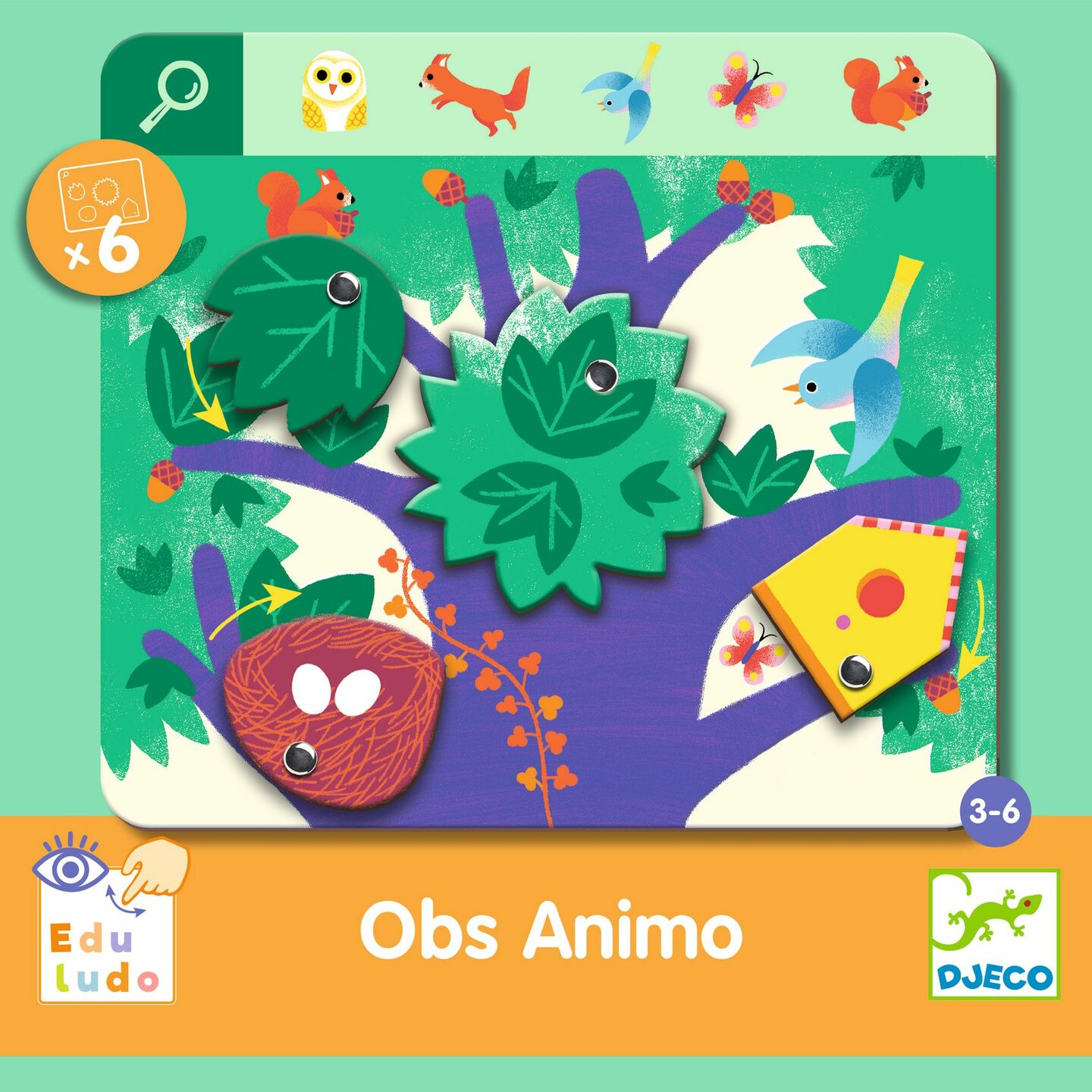 Djeco Eduludo Zoekspel - Obs Animo 3-6 jaar | Speel je Wijs