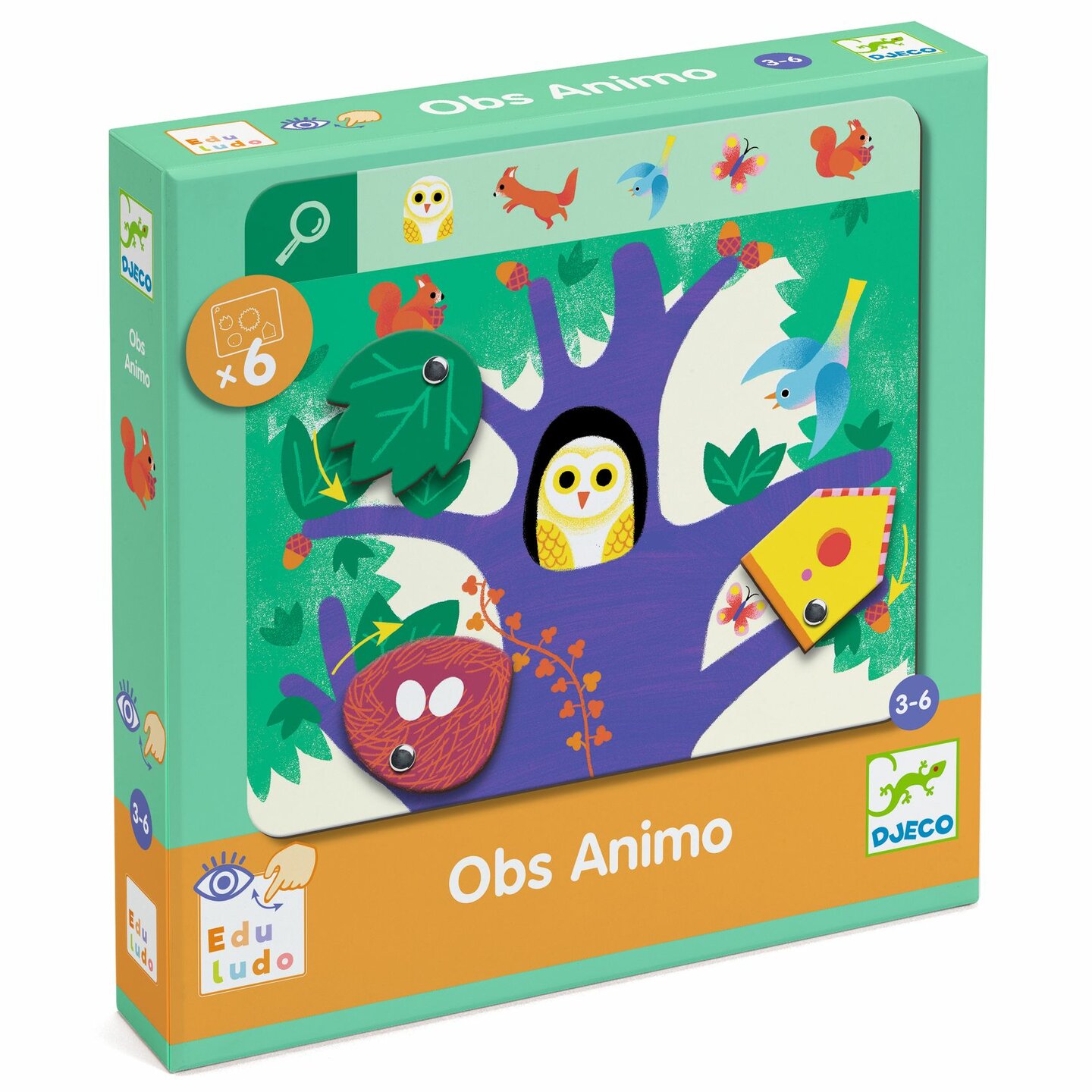 Djeco Eduludo Zoekspel - Obs Animo 3-6 jaar | Speel je Wijs