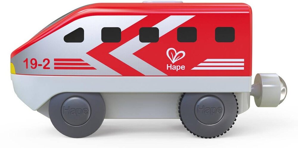 Hape Battery Powered Intercity Loco - Red | Speel je Wijs