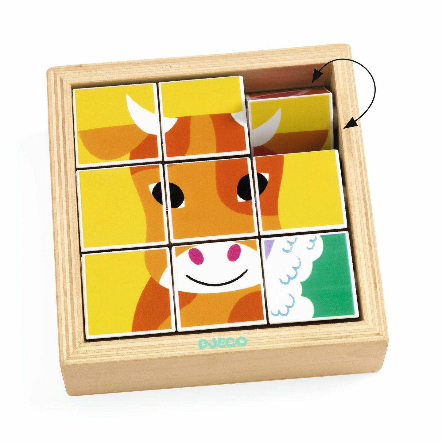 Djeco Houten Draaipuzzel Tournibist | Speel je Wijs