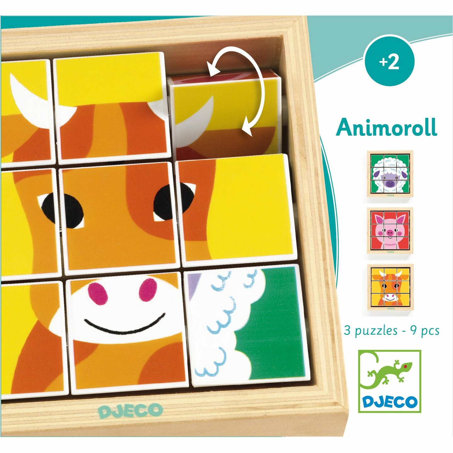 Djeco Houten Draaipuzzel Tournibist | Speel je Wijs