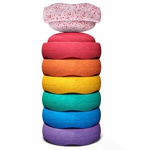 Stapelstein® Original Kerstspecial 2025 - MINI Rainbow set - Classic Blush| Speel je Wijs