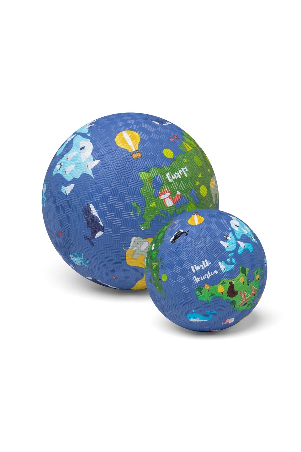 Little L &ndash; Rubber bal Wereld &ndash; 13 cm