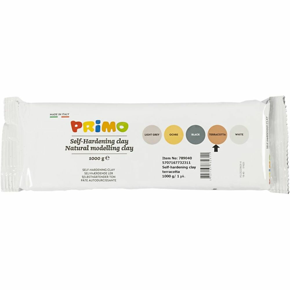 Primo Zelfhardende Boetseer Klei - Terracotta 1000 gram | Speel je Wijs