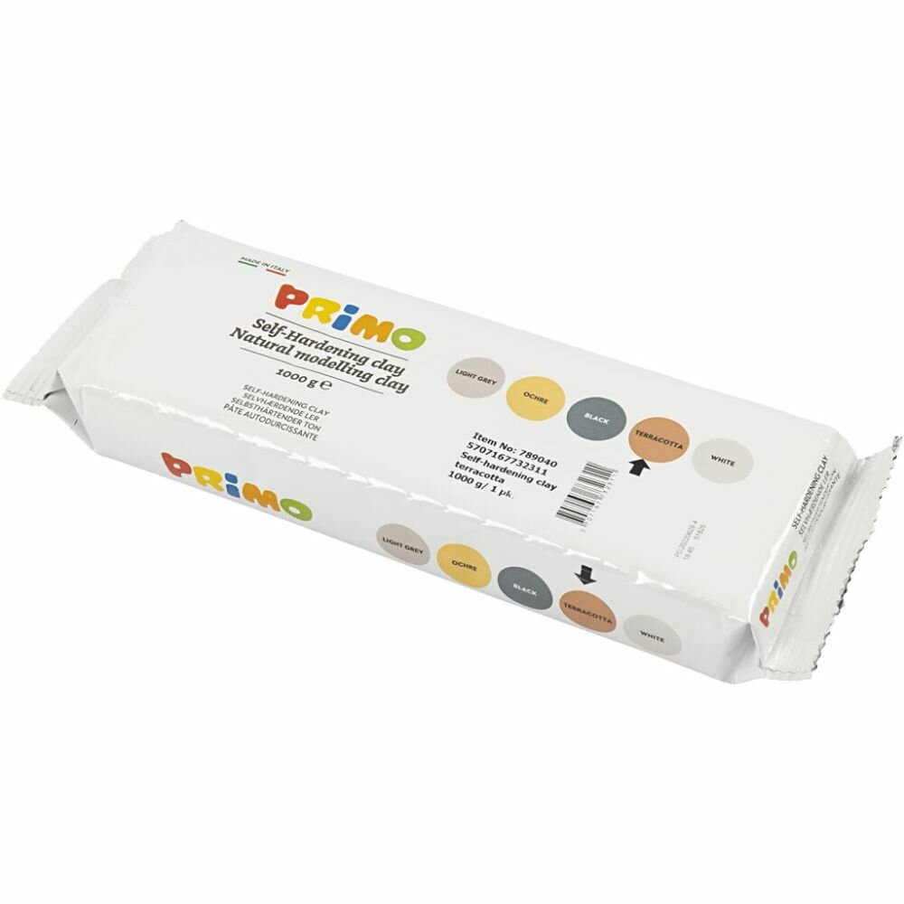 Primo Zelfhardende Boetseer Klei - Terracotta 1000 gram | Speel je Wijs