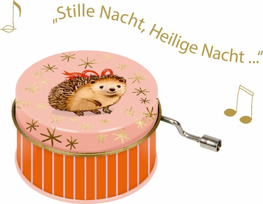 Spiegelburg - Klein metalen muziekdoosje - Winterdieren in het kerstbos| Speel je Wijs