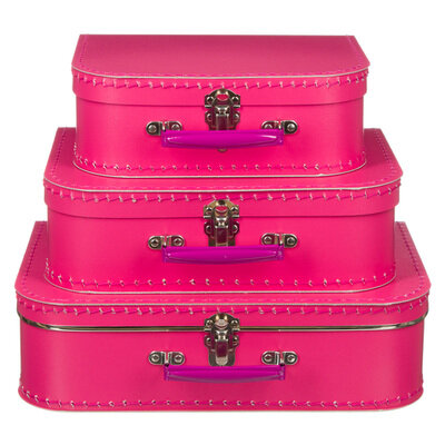 Kinderkoffer - Fuchsia 25cm | Speel je wijs