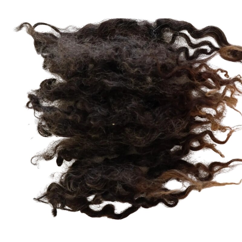 Wensleydale Schapenkrullen / Locken - Donker Bruin | Speel je Wijs