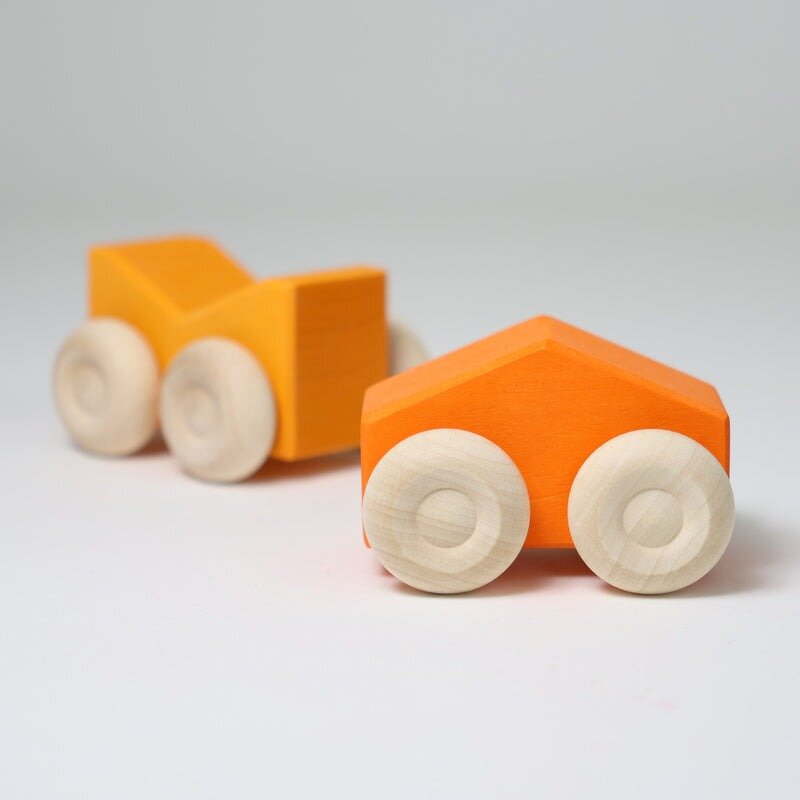 Grimm's Stacking Cars - Orange | Speel je Wijs