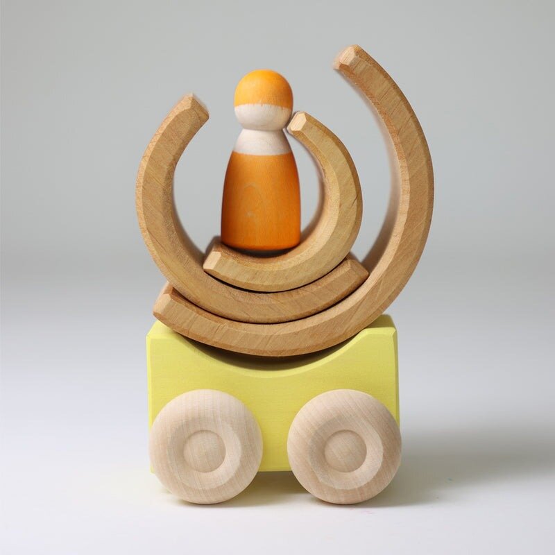 Grimm's Stacking Cars - Yellow | Speel je Wijs