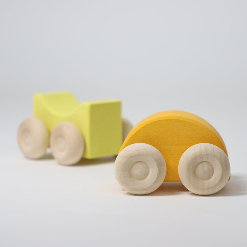 Grimm's Stacking Cars - Yellow | Speel je Wijs