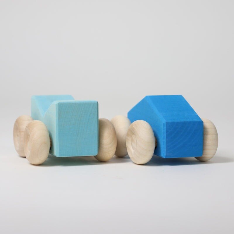 Grimm's Stacking Cars - Blue | Speel je Wijs