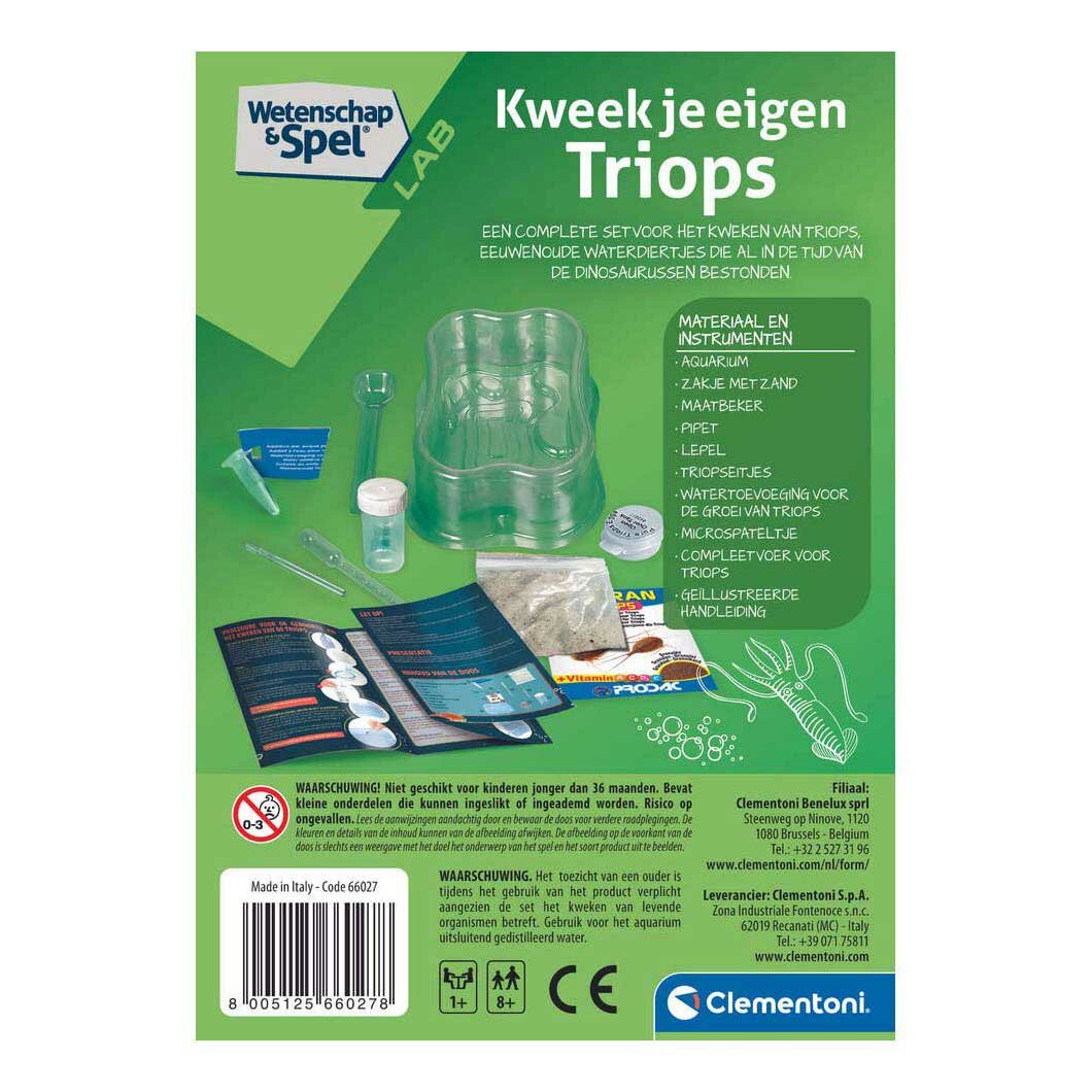 Clementoni - Wetenschap & Spel - Triops Kweken | Speel je Wijs