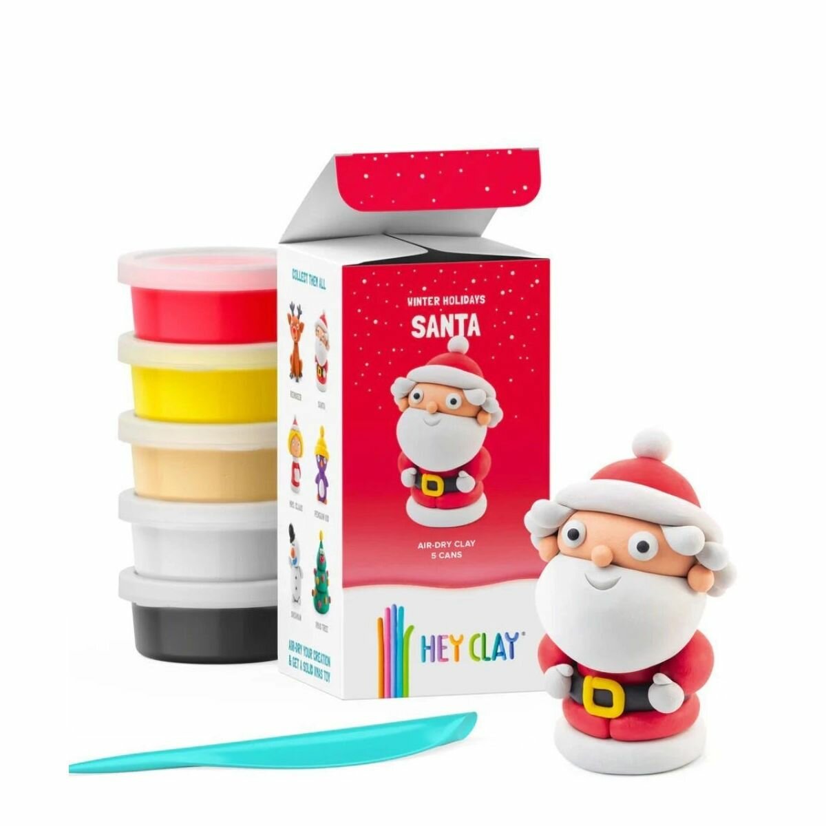 Hey Clay Boetseerklei Winter Holidays - Santa | Speel je Wijs
