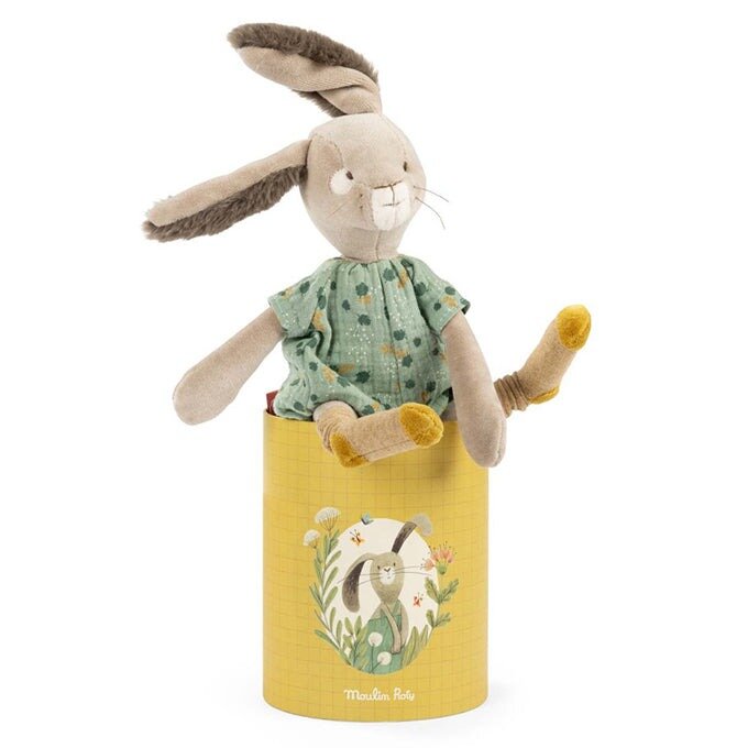 Moulin Roty &quot;Trois Petits Lapins&quot;  Knuffel konijn Salie in Geschenkdoos   | Speel je Wijs