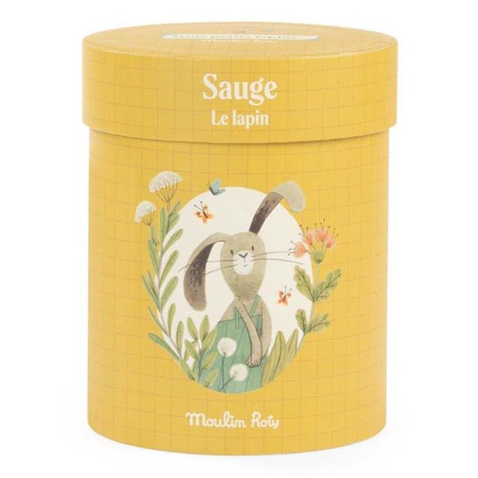 Moulin Roty &quot;Trois Petits Lapins&quot;  Knuffel konijn Salie in Geschenkdoos   | Speel je Wijs
