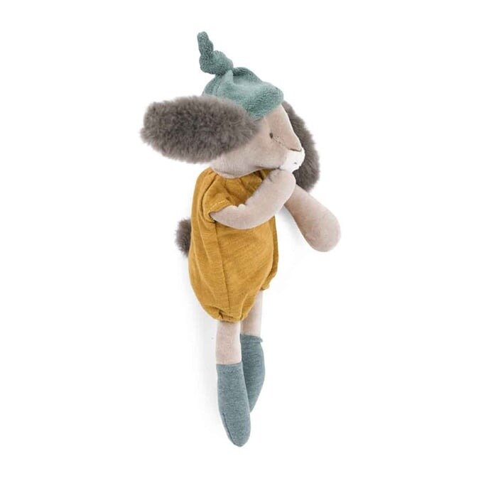 Moulin Roty &quot;Trois Petit Lapins&quot; Knuffel Konijn Klein - Oker  | Speel je Wijs