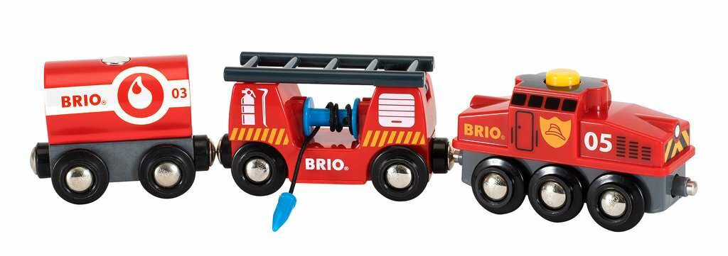 Brio Brandweer Trein &ndash; BRIO World Speelset | Speel je Wijs