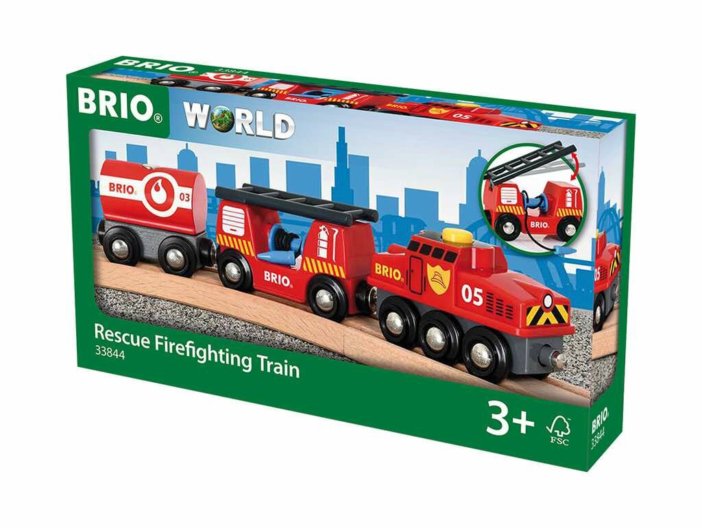 Brio Brandweer Trein &ndash; BRIO World Speelset | Speel je Wijs