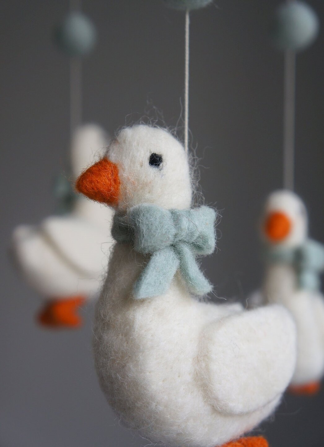 Gamcha Muziekmobiel / Boxmobiel - Ganzen 100% wolvilt | Speel je Wijs