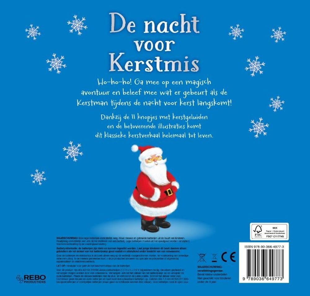 Rebo - De nacht voor kerstmis - 11 geluidenboek 3+ | Speel je Wijs