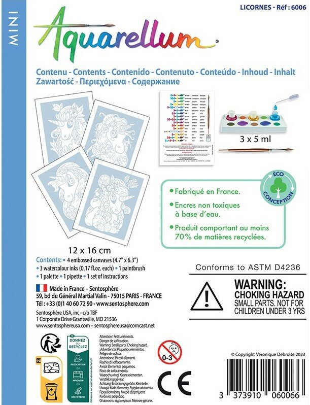 Aquarellum Schilderset - Mini Unicorns 4+ | Speel je Wijs