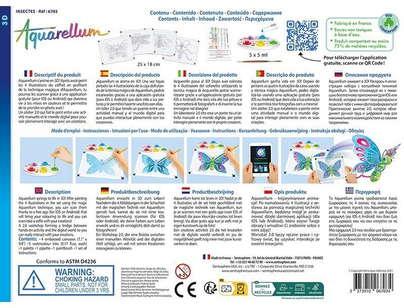 Aquarellum Schilderset - 3D Insecten 6+ | Speel je Wijs