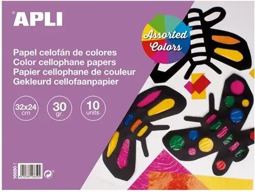 Apli Cellofaanpapier Blok - 10 vel - 21x24cm | Speel je Wijs