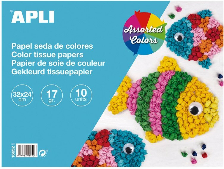Apli Tissuepapier Blok - 10 vel - 32x24cm | Speel je Wijs