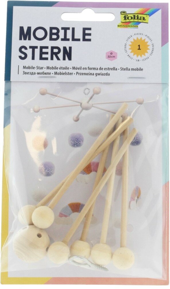 Folia DIY Houten Mobiel Ster | Speel je Wijs