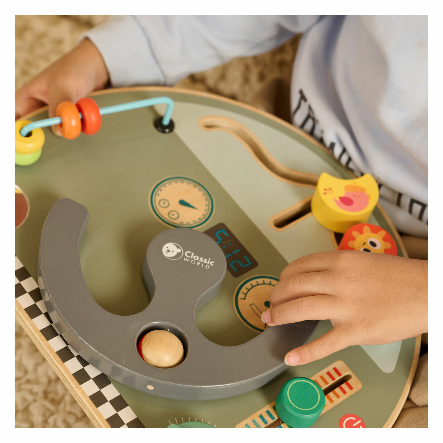 Classic World Houten Activiteitenbord Verkeer| Speel je Wijs