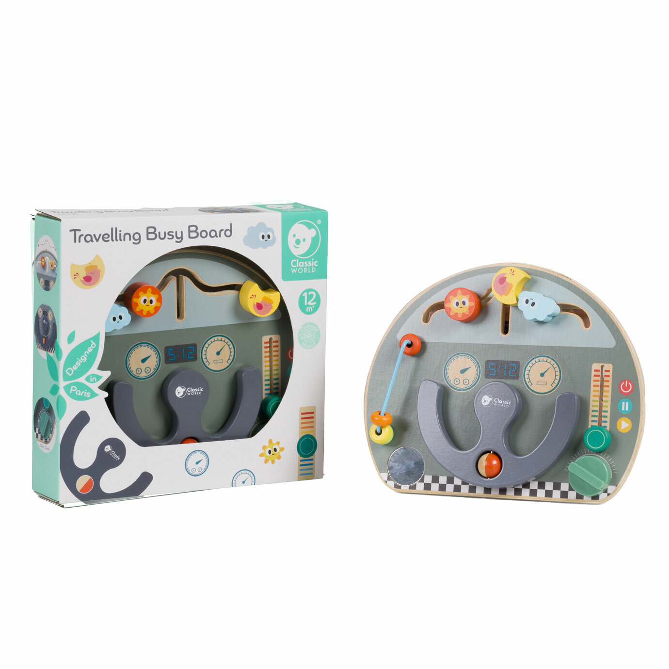 Classic World Houten Activiteitenbord Verkeer| Speel je Wijs