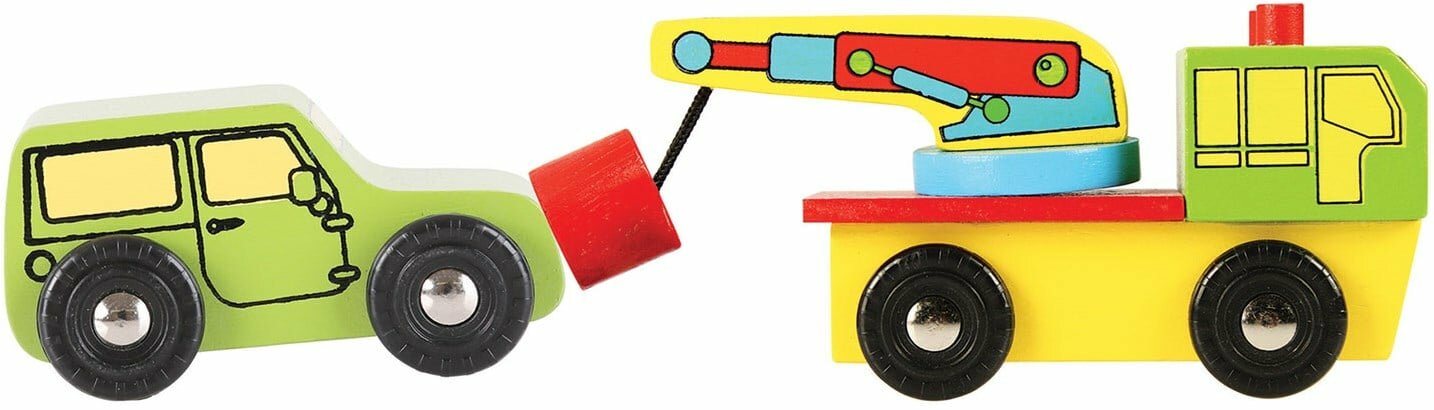 Bigjigs Houten Voertuigen-9 stuks | Speel je Wijs