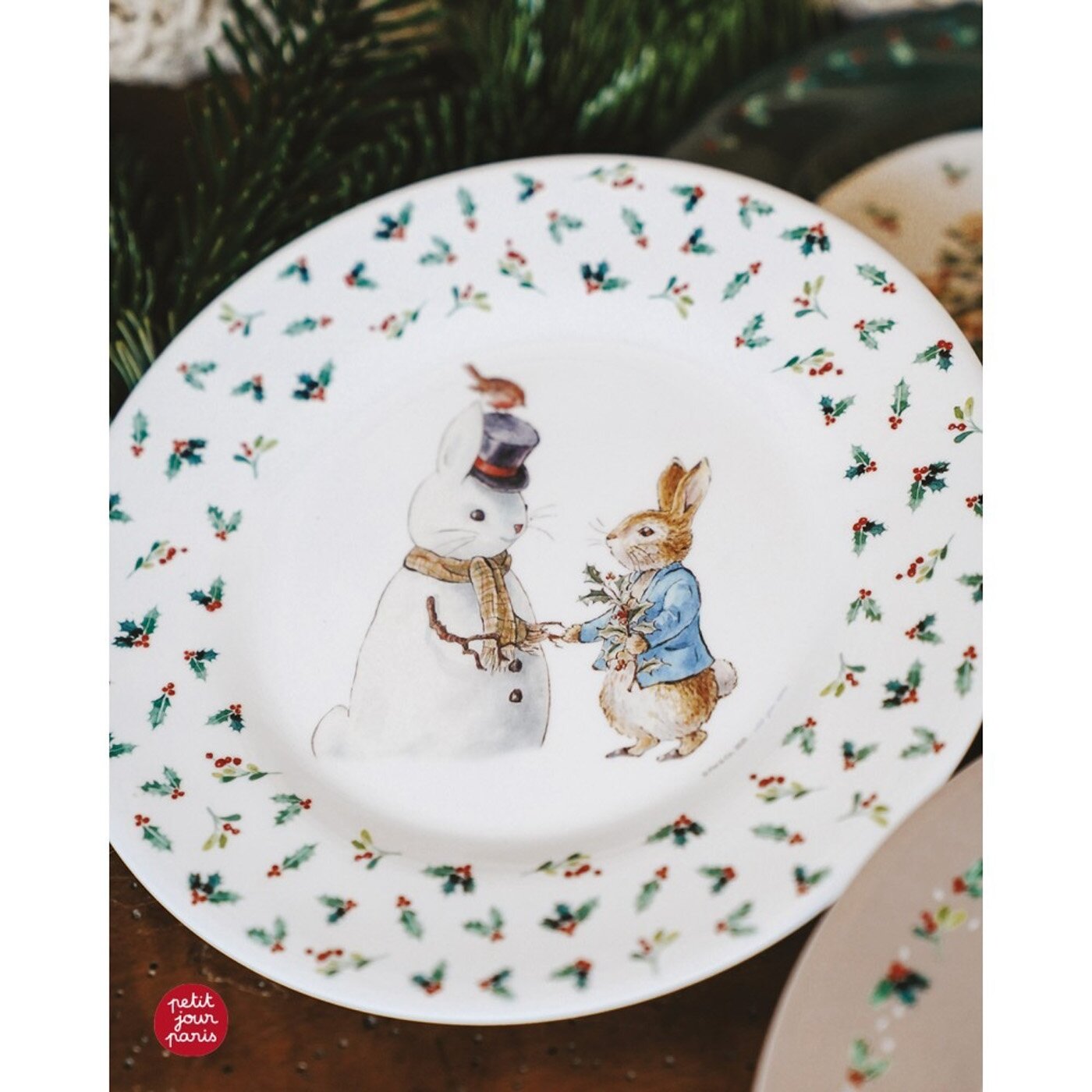 Petit Jour - Peter Rabbit - Christmas Snow plate| Speel je Wijs