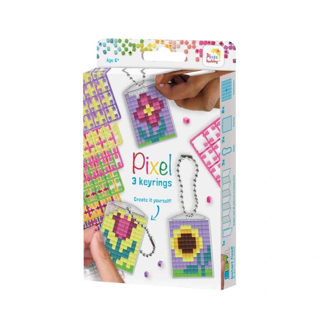 Pixelhobby Medaillon Set - Bloemen 6+ | Speel je Wijs