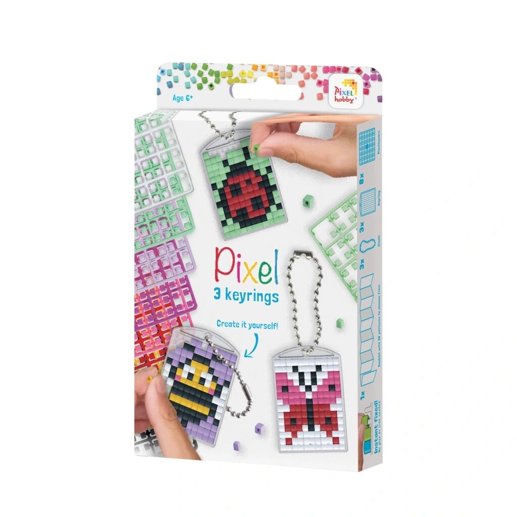 Pixelhobby Medaillon Set - Insecten 6+ | Speel je Wijs