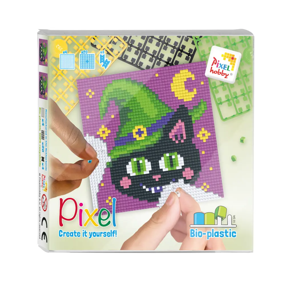 Pixelhobby Set Halloween Kat 6+| Speel je Wijs