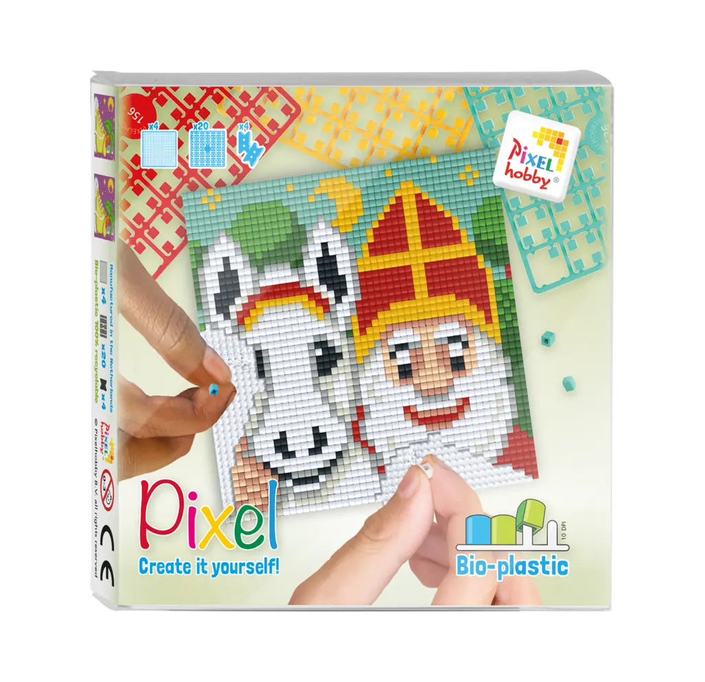 Pixelhobby Set Sinterklaas met Paard 6+| Speel je Wijs