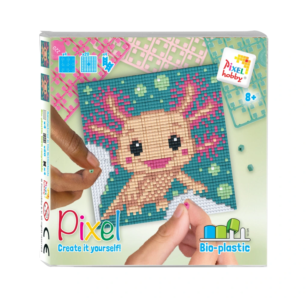 Pixelhobby Set Axolotl 6+| Speel je Wijs