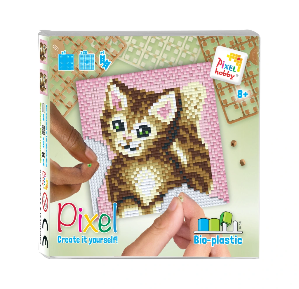 Pixelhobby Set Poesje 6+| Speel je Wijs