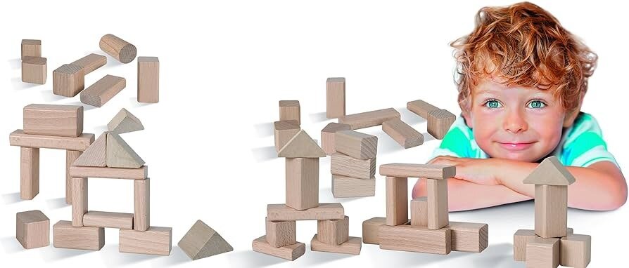 Eichhorn Houten blokken 50 Delig| Speel je Wijs