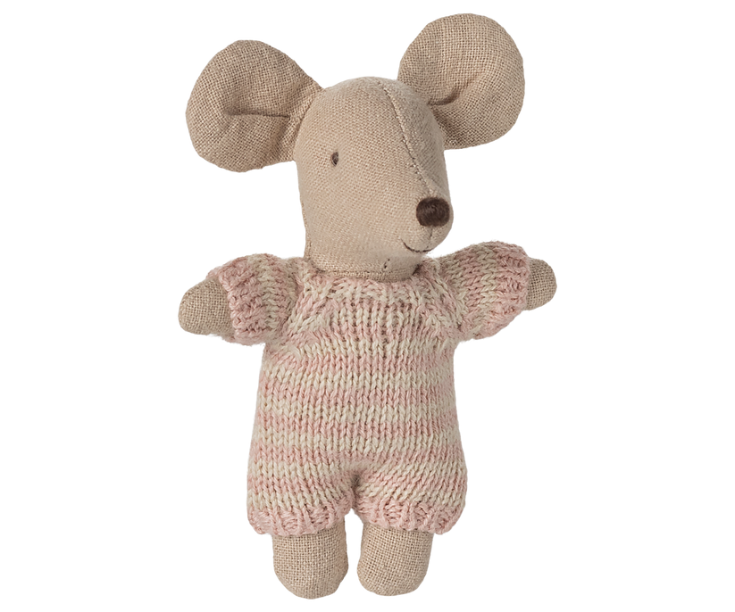 Maileg Baby Muis in Draagmand - Roze | Speel je Wijs