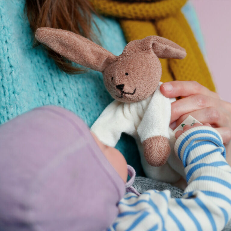 Nanchen Natur Knuffel - Konijn | Speel je Wijs