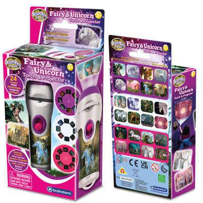 Brainstorm - Fee &amp; Eenhoorn zaklamp projector &ndash; Leerzaam &amp; Magisch Speelgoed | Speel je Wijs