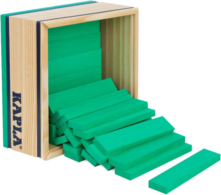 Kapla 40 Squares - Gekleurde plankjes Lichtgroen | Speel je Wijs