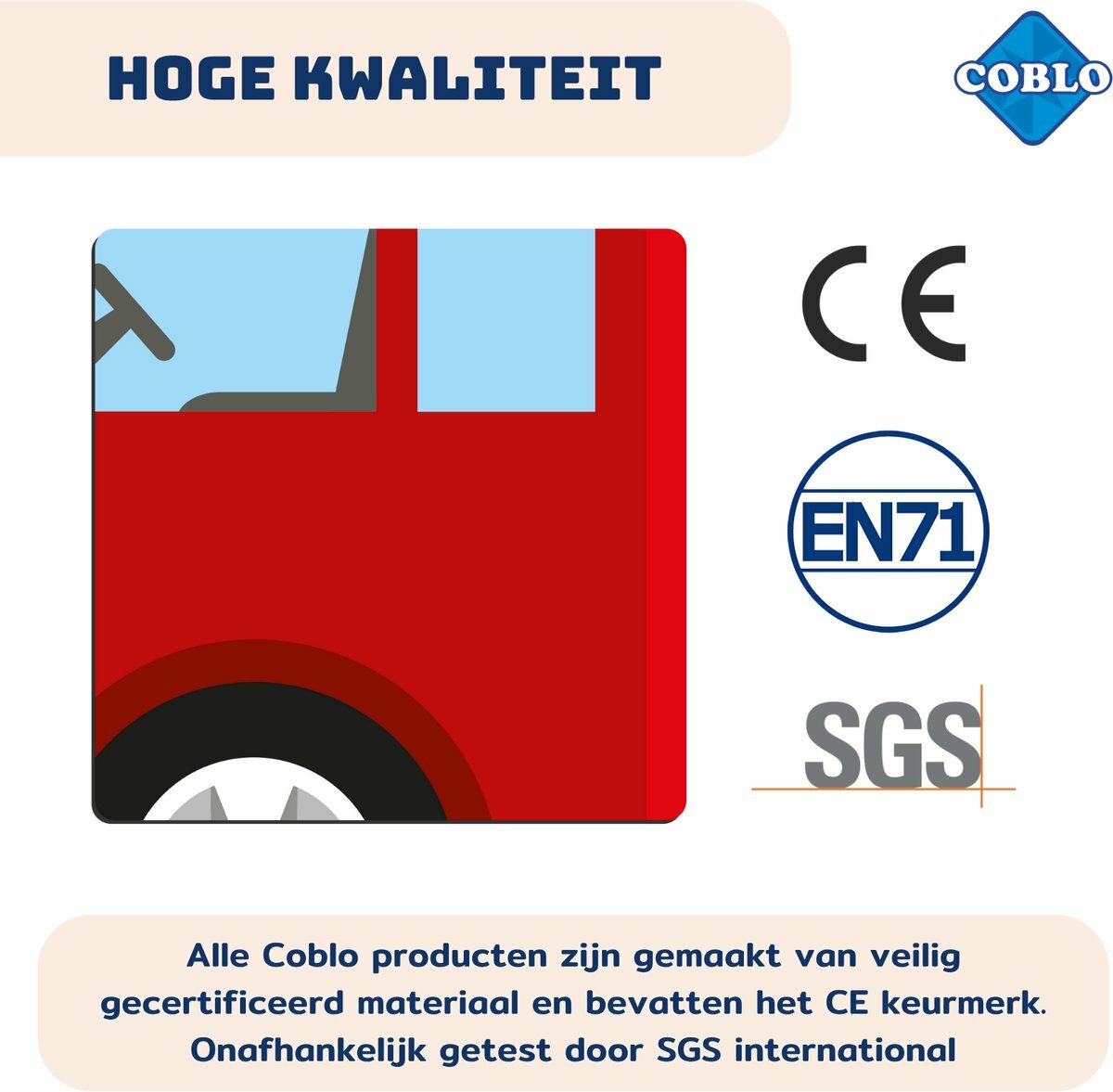 Coblo Magneet Toppers Transport 60 stuks| Speel je Wijs